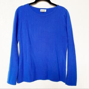 Diane Snyder 100% Cashmere Blue Sweater Size Small